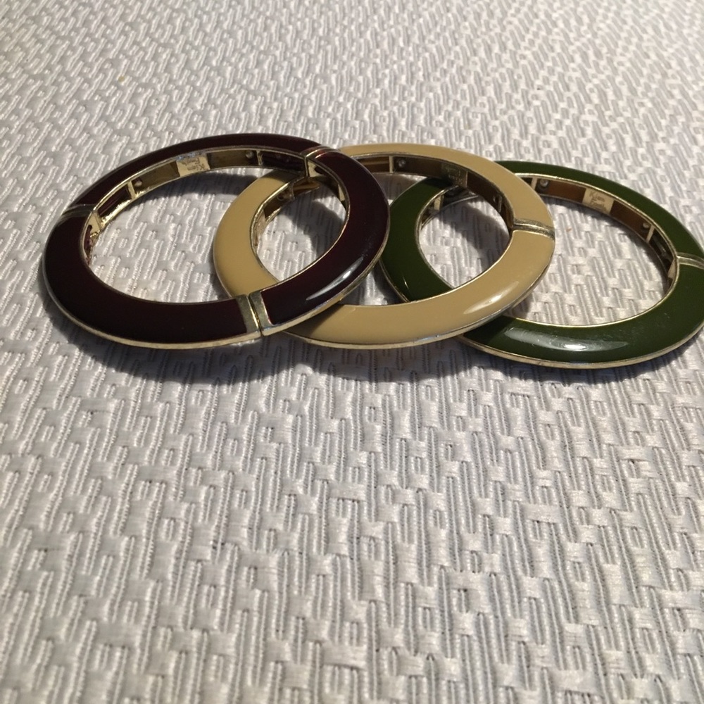 Lia Sophia Trio of Bangles signed Kiam Family.